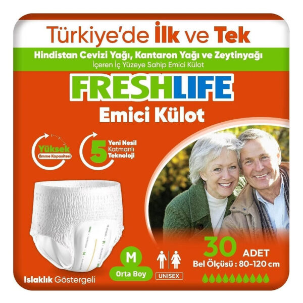 Freshlife Emici Külot Hasta Bezi Orta Boy (M) 30’lu