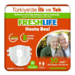 Freshlife Bel Bantlı Hasta Bezi Orta Boy Medium (M) 30’lu