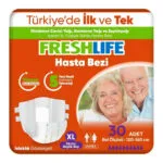 Freshlife Bel Bantlı Hasta Bezi Ekstra Büyük Boy (XL) 30’lu