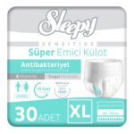 Sleepy Emici Külot Yetişkin Hasta Bezi Ekstra Büyük Boy (XL) 30'lu