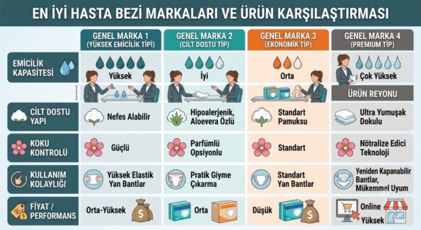 En İyi Hasta Bezi Markaları ve Ürün Karşılaştırması