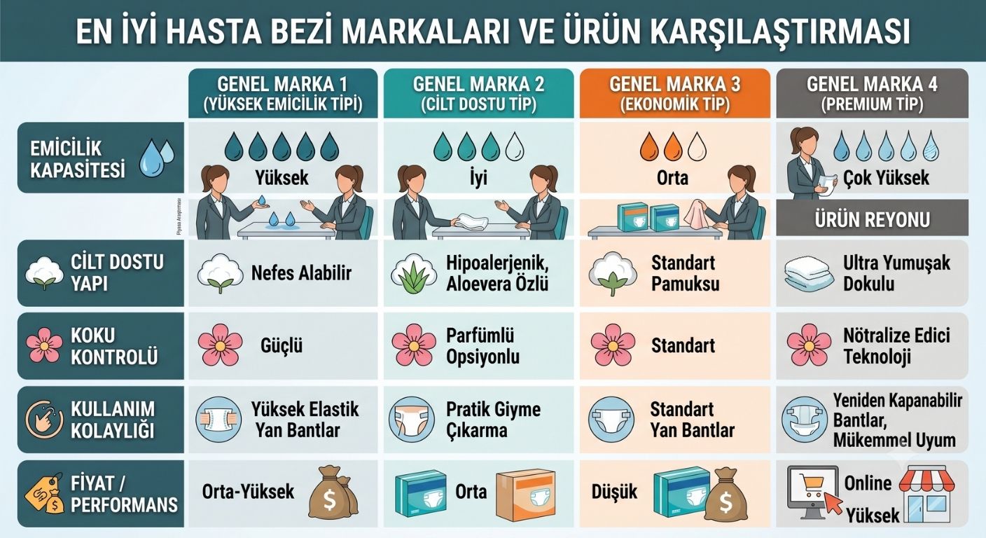 En İyi Hasta Bezi Markaları ve Ürün Karşılaştırması