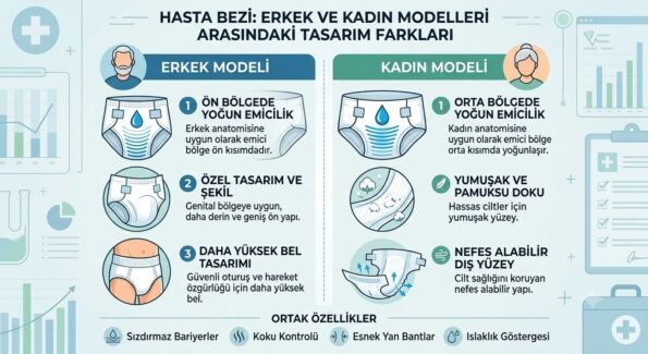 Hasta Bezi Erkek ve Kadın Modelleri Arasındaki Tasarım Farkları
