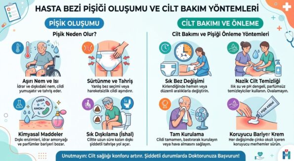Hasta Bezi Pişik Oluşumu ve Cilt Bakım Yöntemleri