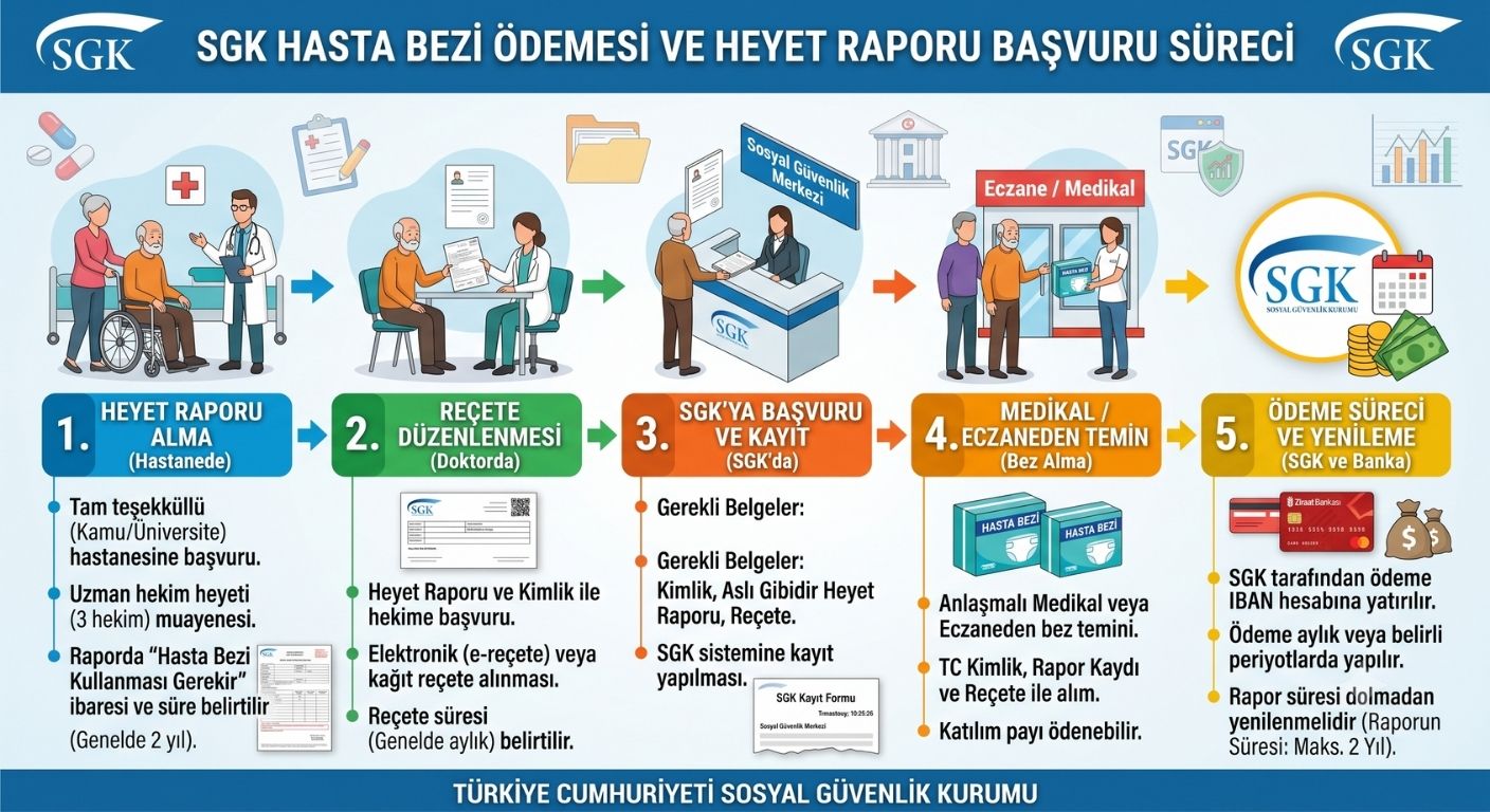 SGK Hasta Bezi Ödemesi ve Heyet Raporu Başvuru Süreci